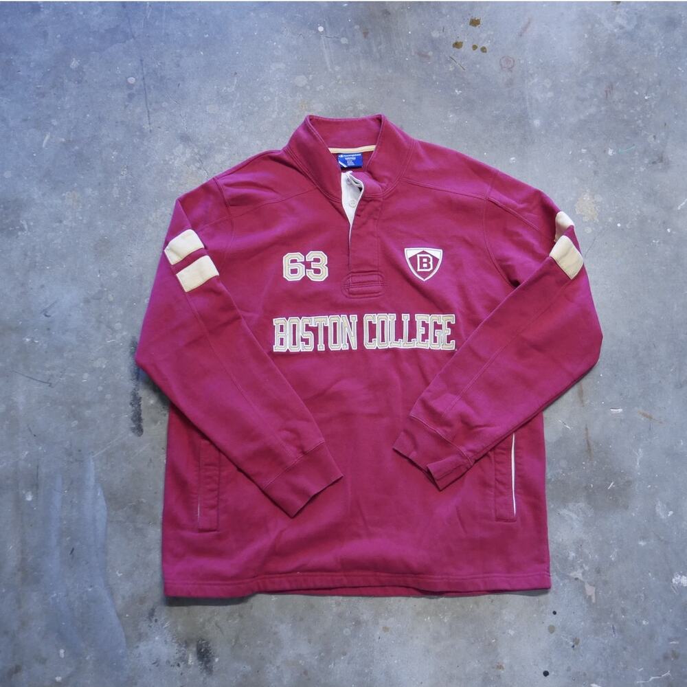 Champion Maroon and Cream Sweatshirt